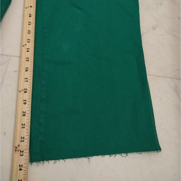 NWT Plus Judy Blue Tummy Control Green High Rise Wide Leg Cropped Jeans sz 22W - Picture 15 of 15